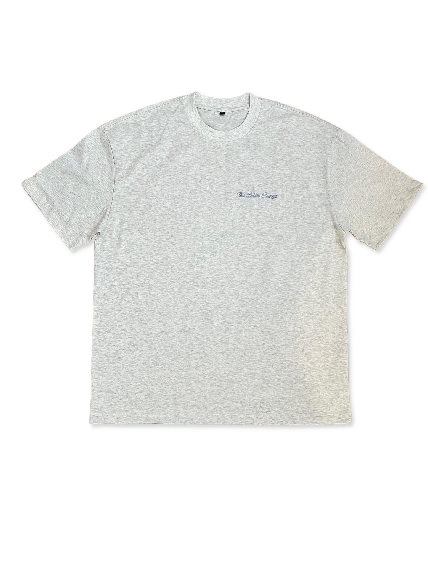 Gray Embroidery Tee