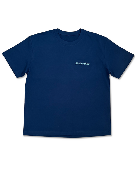 Navy Embroidery Tee